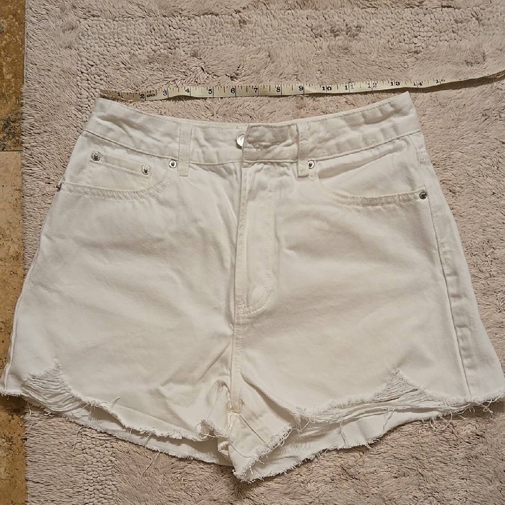 White Denim Women's Shorts